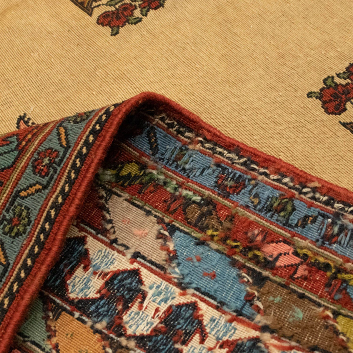 Perski dywan - Nomadyczny - 298 x 202 cm - złoto