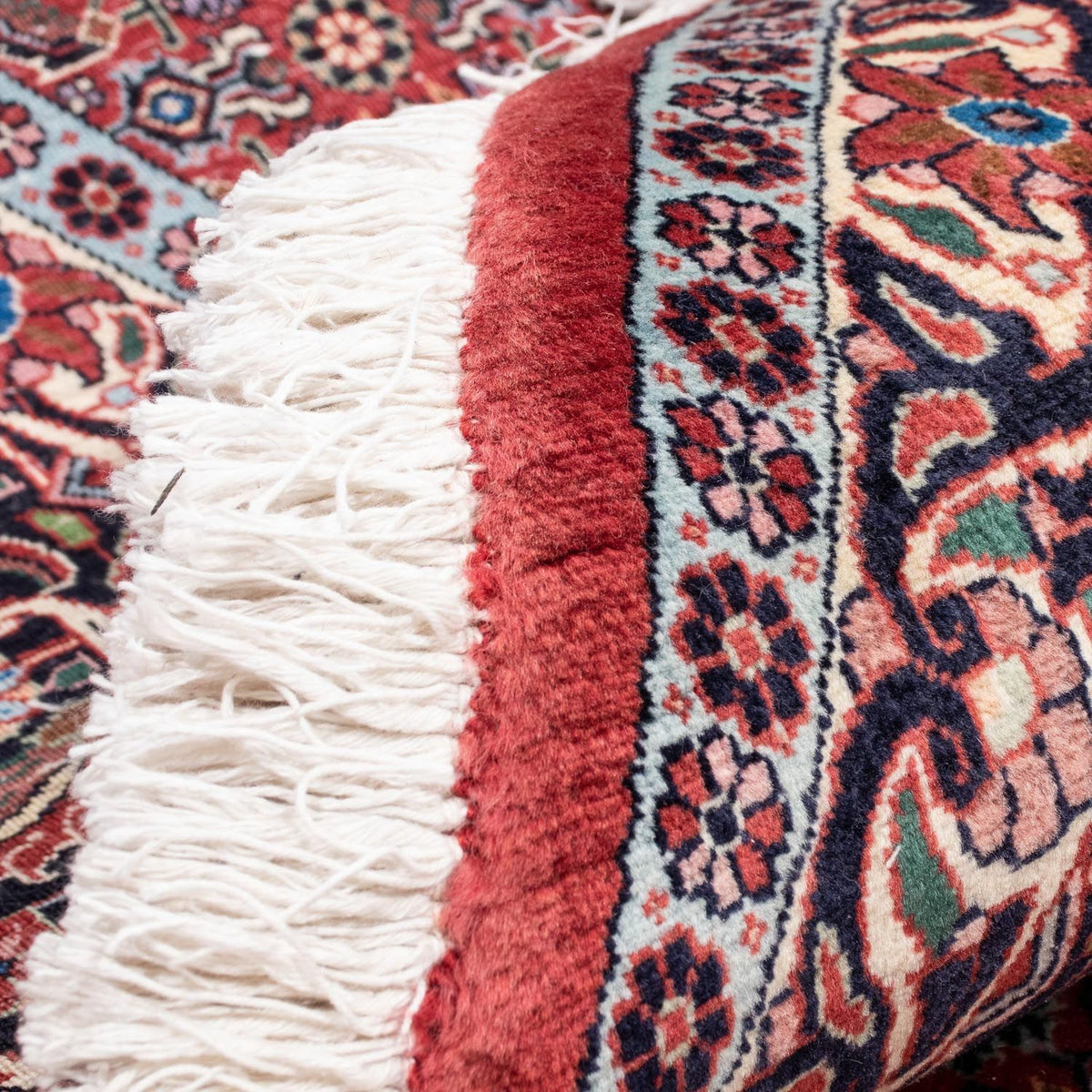 Dywan perski - Bijar okrągły  - 305 x 305 cm - jasna czerwień