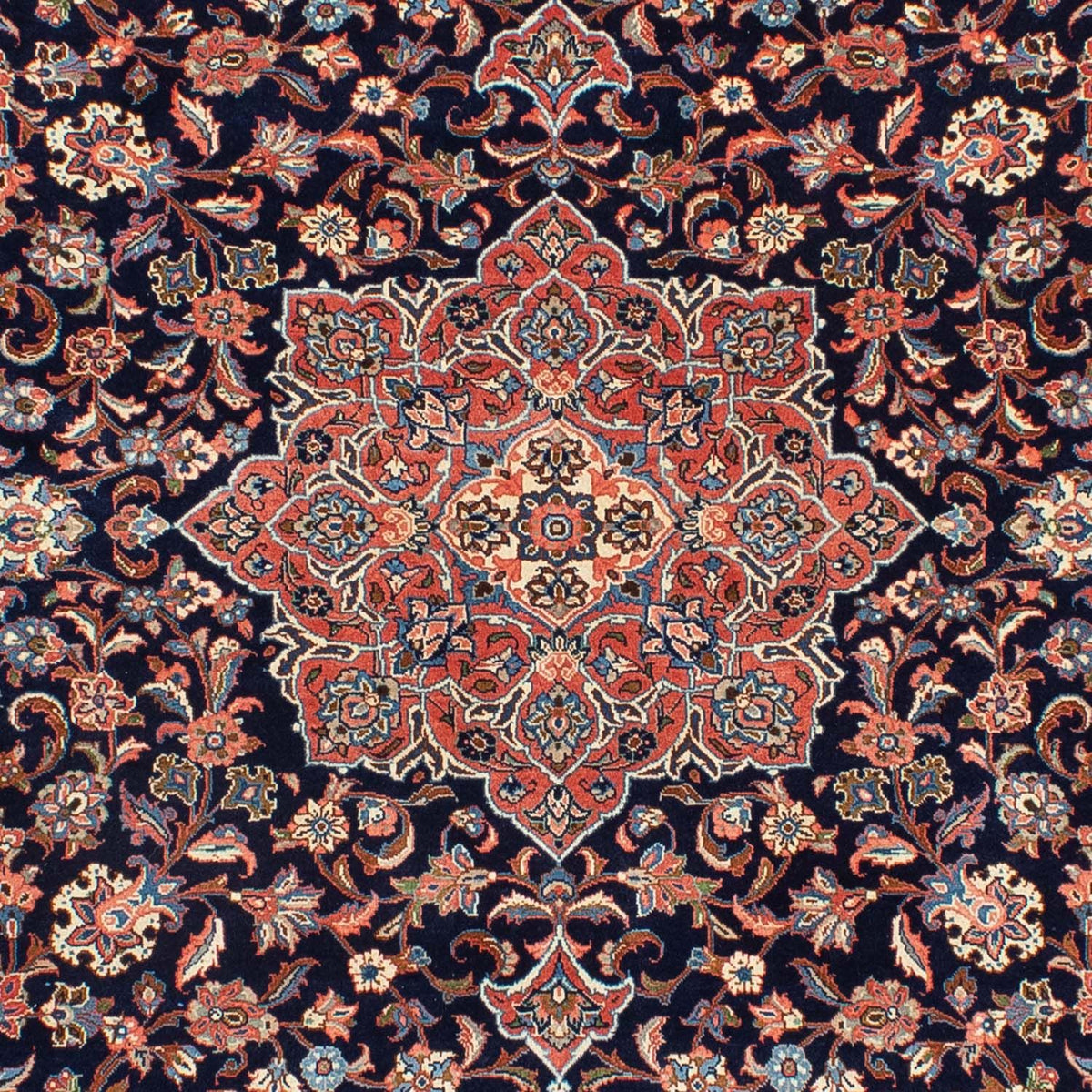 Dywan perski - Royal - 306 x 214 cm - ciemnoniebieski