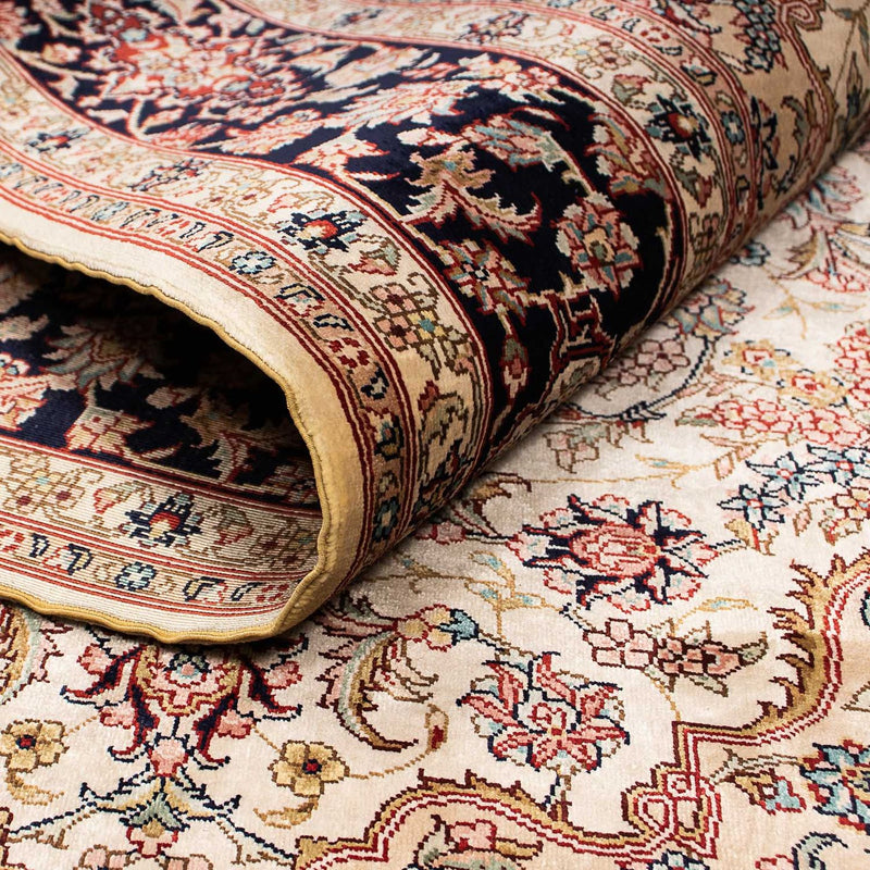 Dywan z jedwabiu - jedwab chiński - 183 x 122 cm - ciemna czerwień