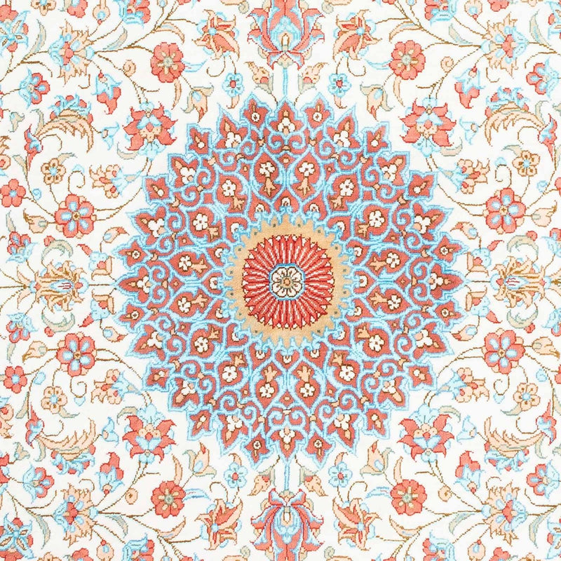 Dywan perski - Ghom owalny  - 120 x 76 cm - beżowy