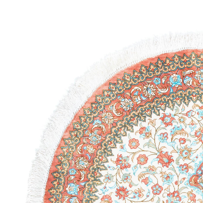 Dywan perski - Ghom owalny  - 120 x 76 cm - beżowy