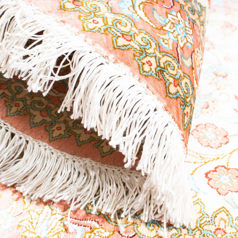 Dywan perski - Ghom owalny  - 120 x 76 cm - beżowy