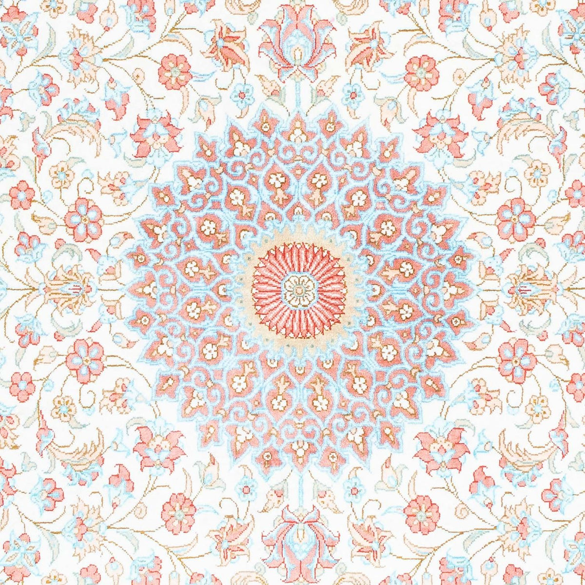 Dywan perski - Ghom owalny  - 120 x 76 cm - beżowy