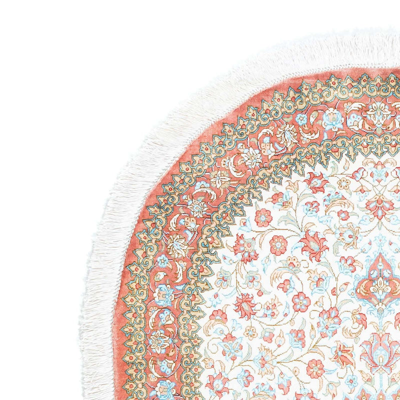 Dywan perski - Ghom owalny  - 120 x 76 cm - beżowy