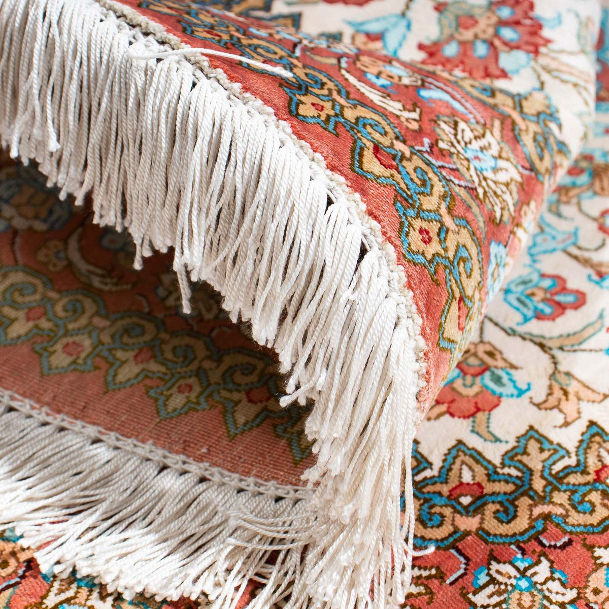 Dywan perski - Ghom owalny  - 120 x 76 cm - beżowy