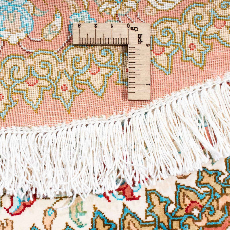 Dywan perski - Ghom owalny  - 120 x 76 cm - beżowy