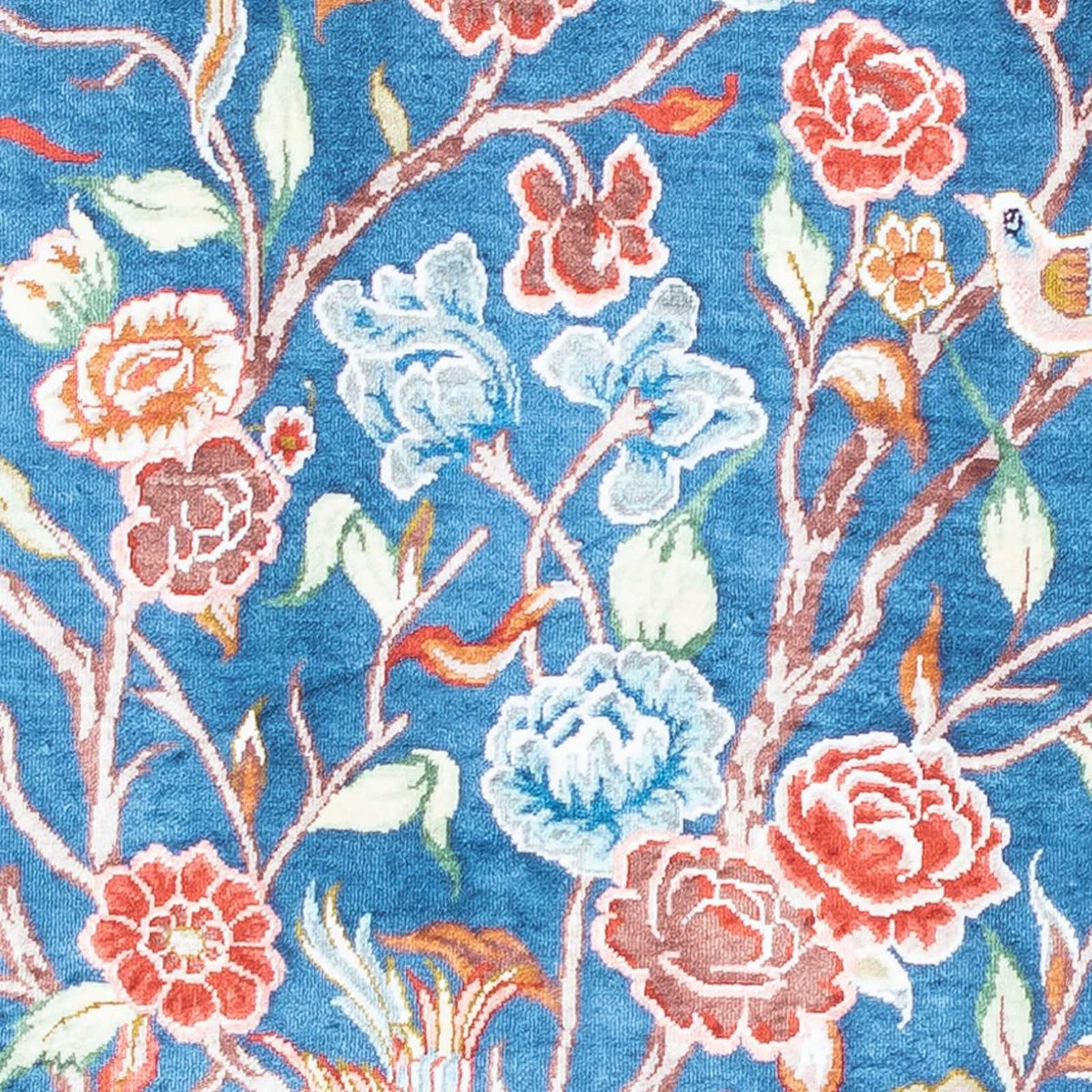 Dywan perski - Ghom - 121 x 77 cm - jasnoniebieski