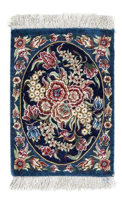Qom jedwab Dywan 28x40cm - Dywan perski