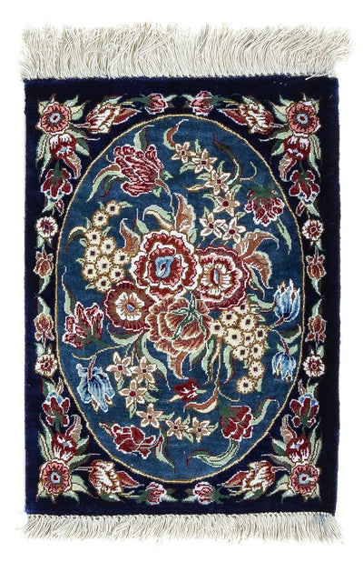 Qom jedwab Dywan 28x40cm - Dywan perski