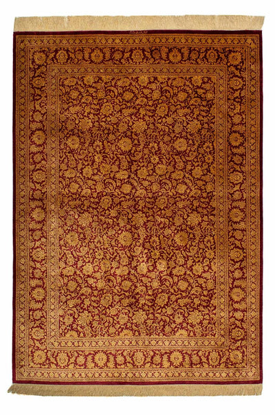 Qom jedwab Dywan 132x216cm - Dywan perski