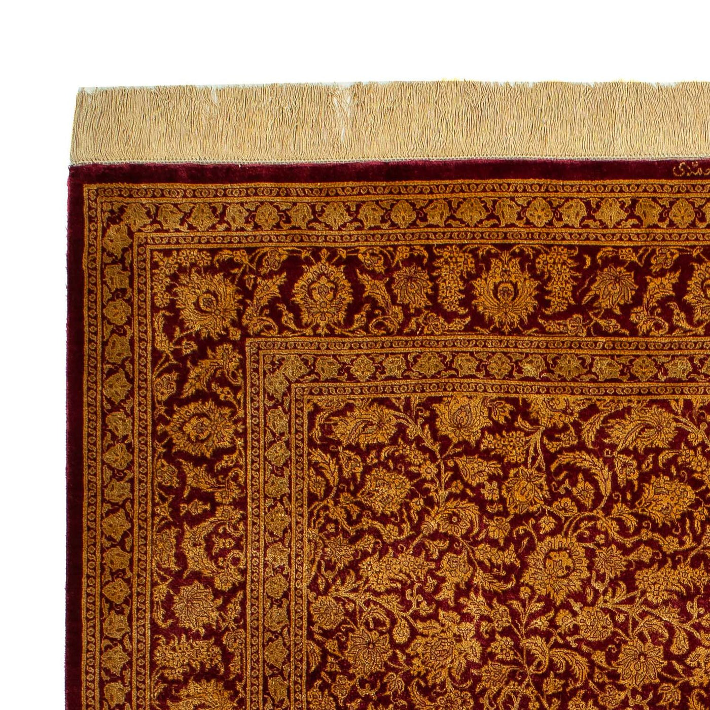 Qom jedwab Dywan 216x132cm - Dywan perski