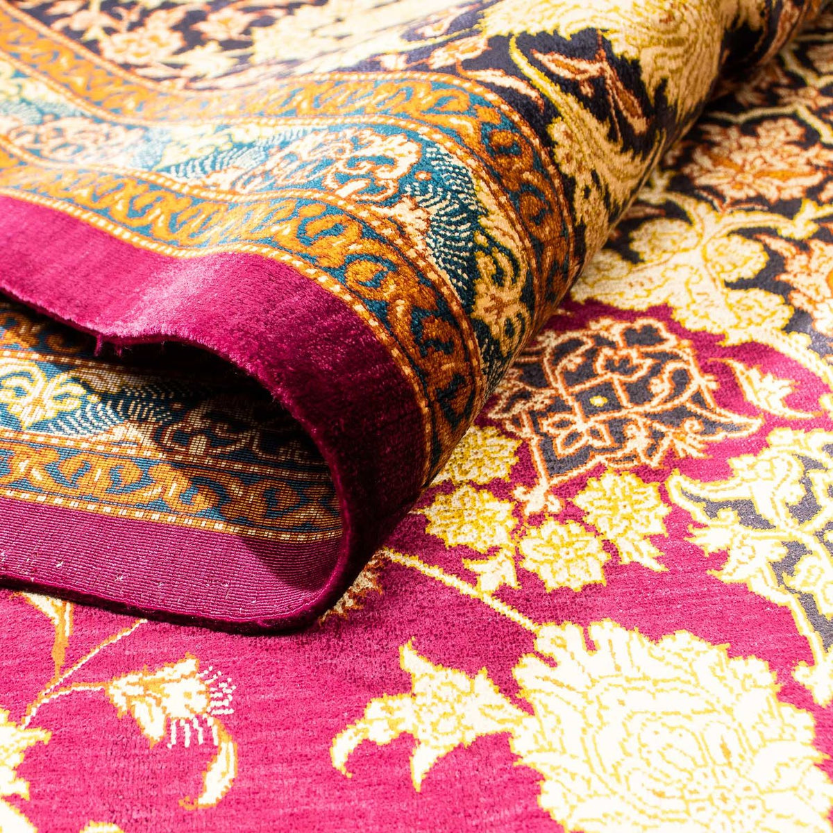 Dywan perski - Ghom - 305 x 202 cm - ciemna czerwień