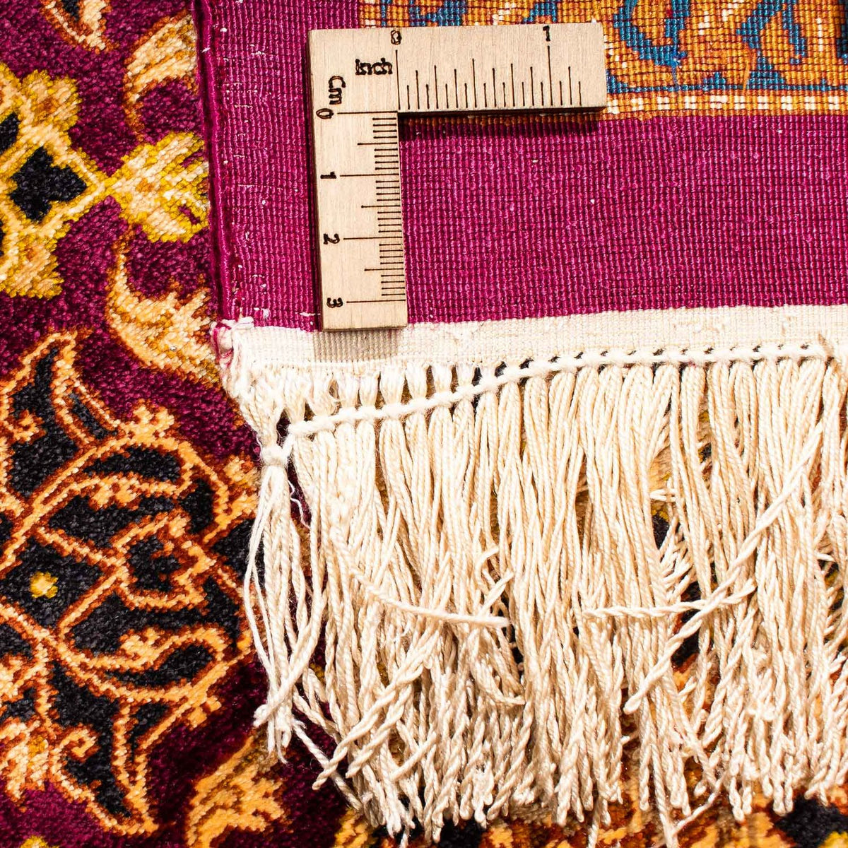 Dywan perski - Ghom - 305 x 202 cm - ciemna czerwień