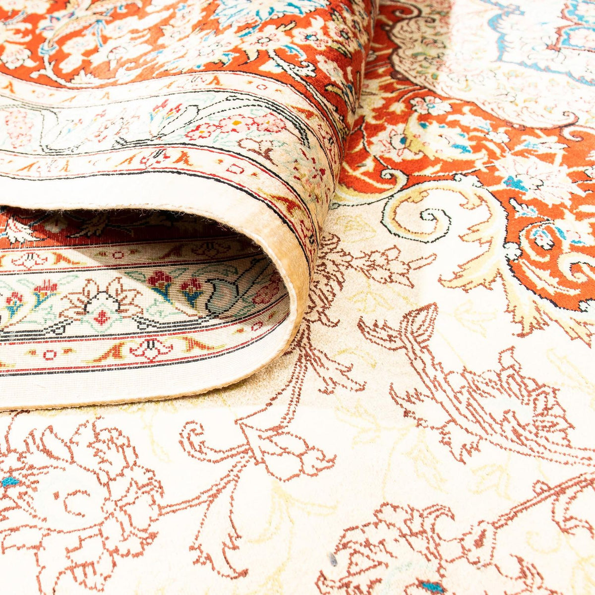 Dywan perski - Ghom - 312 x 198 cm - czerwony