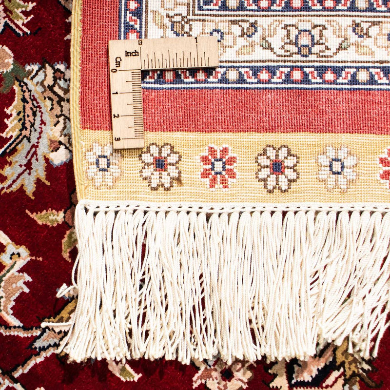 Orientalny dywan - Hereke - 276 x 185 cm - ciemna czerwień