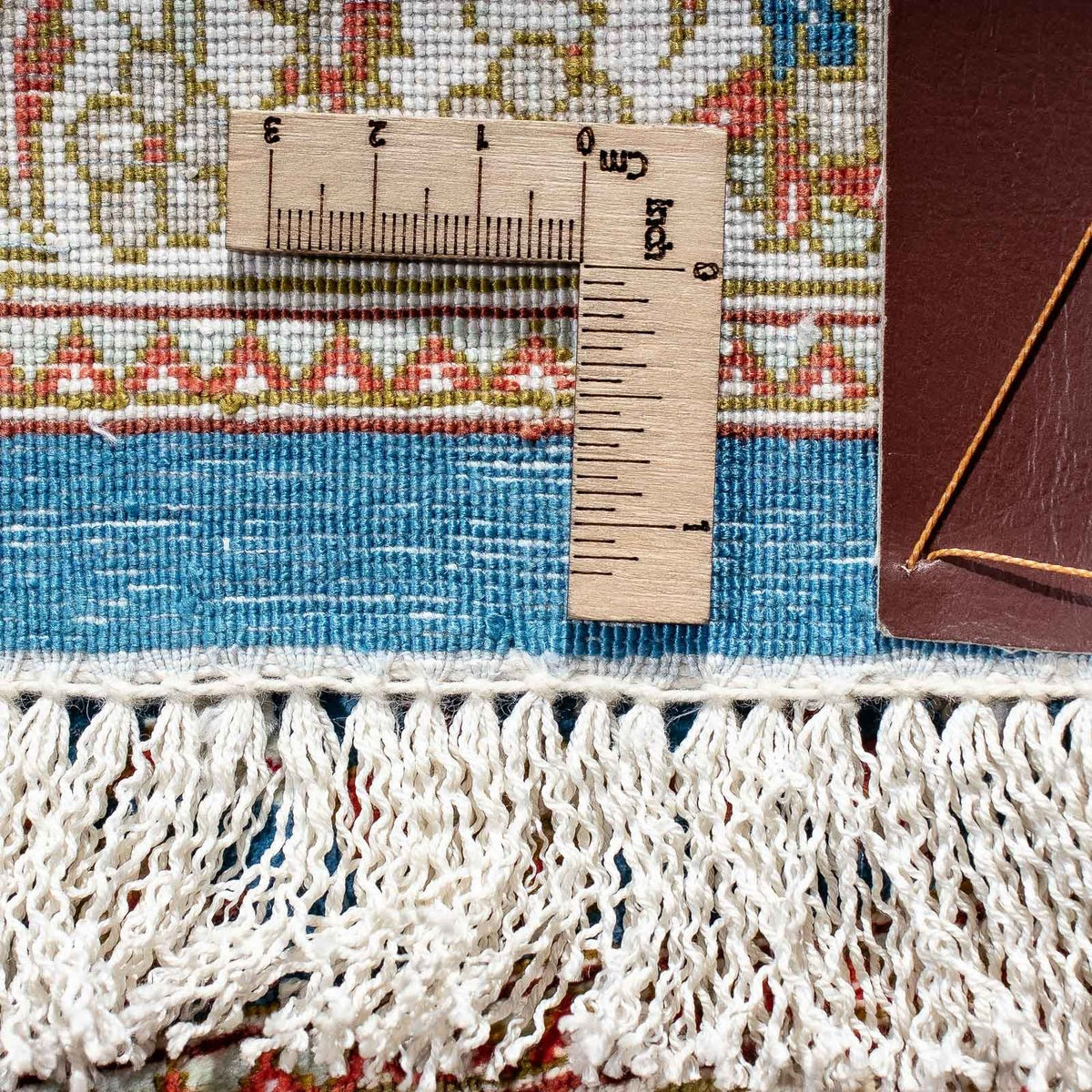 Dywan perski - Ghom - 92 x 57 cm - ciemnoniebieski