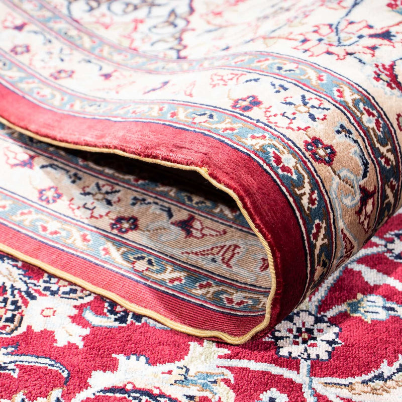 Orientalny dywan - Hereke - 246 x 170 cm - ciemna czerwień