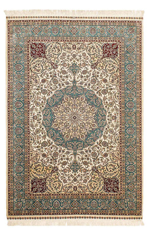 Dywan z jedwabiu - jedwab chiński - 183 x 122 cm - ciemna czerwień