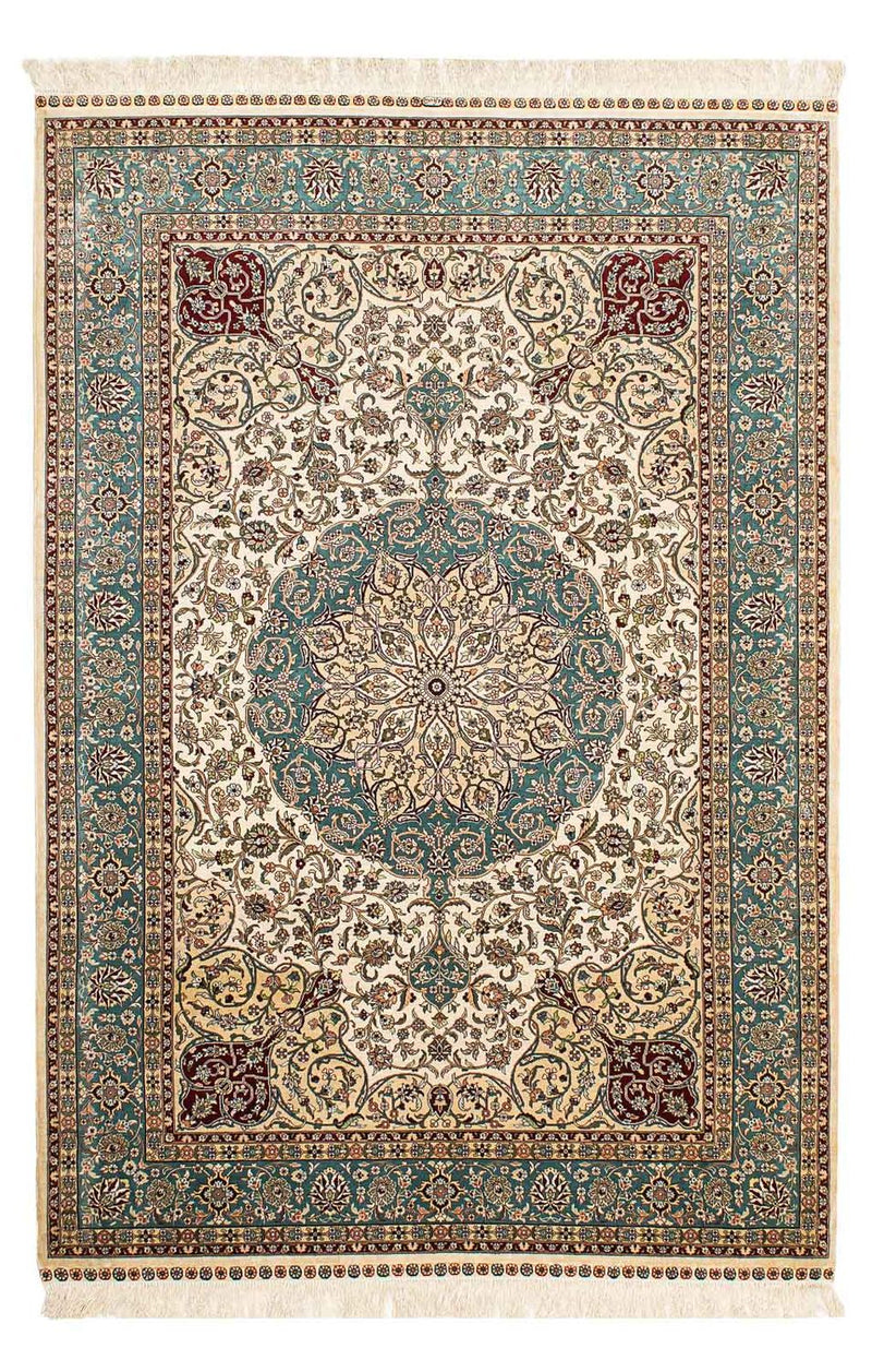 Dywan z jedwabiu - jedwab chiński - 183 x 122 cm - ciemna czerwień