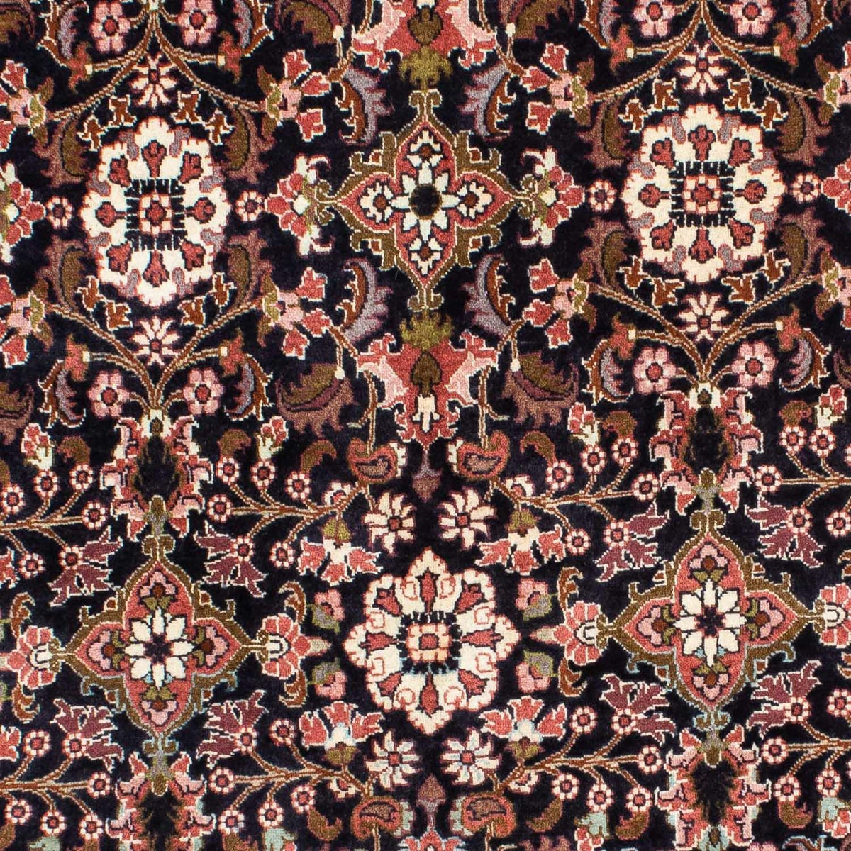 Dywan perski - Bijar - 210 x 141 cm - ciemnoniebieski