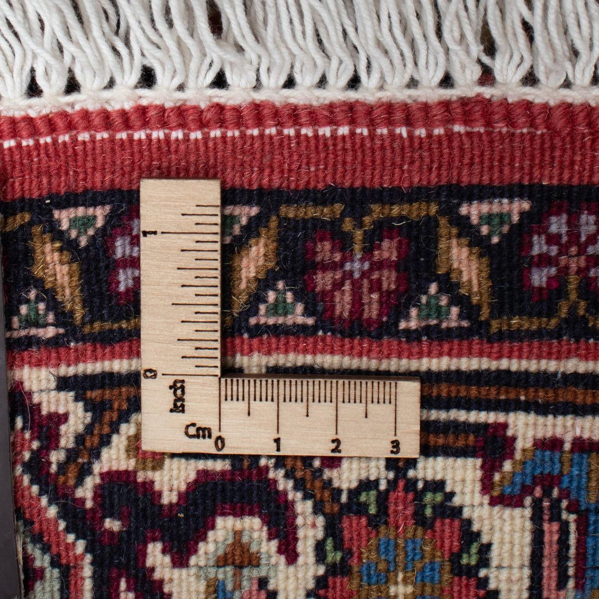 Biegacz Dywan perski - Bijar - 298 x 88 cm - ciemna czerwień