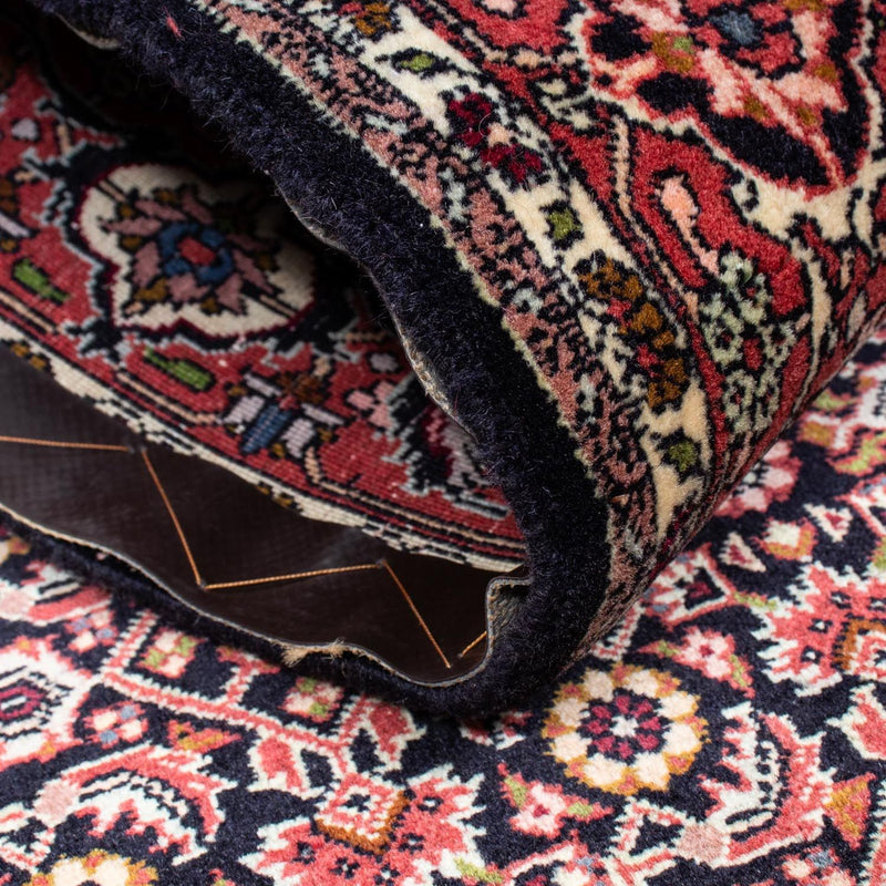 Dywan perski - Bijar - 217 x 141 cm - ciemnoniebieski