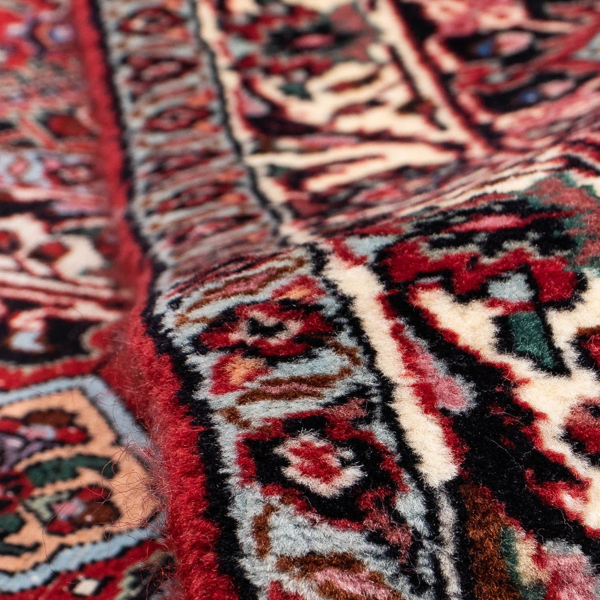 Dywan perski - Bijar - 303 x 250 cm - ciemna czerwień