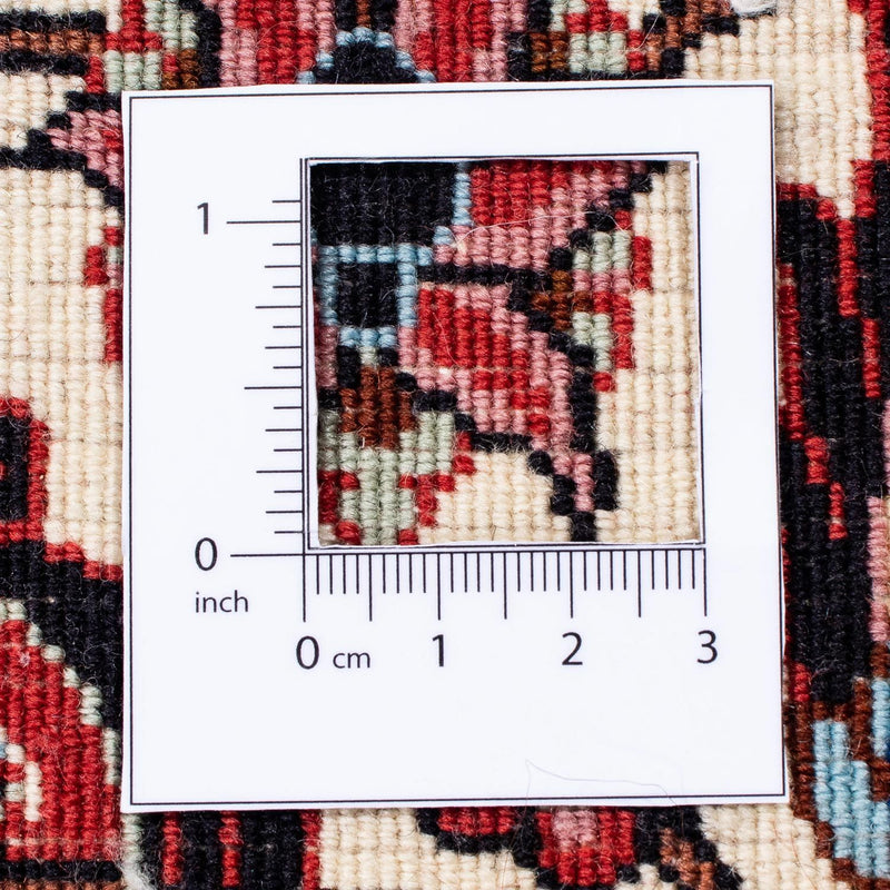 Dywan perski - Bijar - 309 x 256 cm - ciemna czerwień