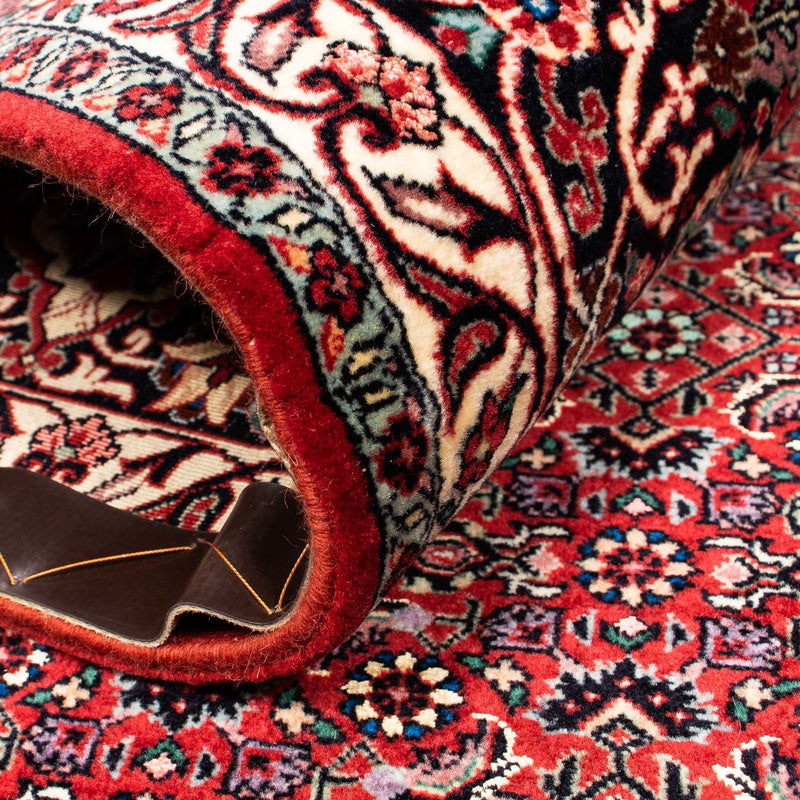 Dywan perski - Bijar - 381 x 298 cm - ciemna czerwień