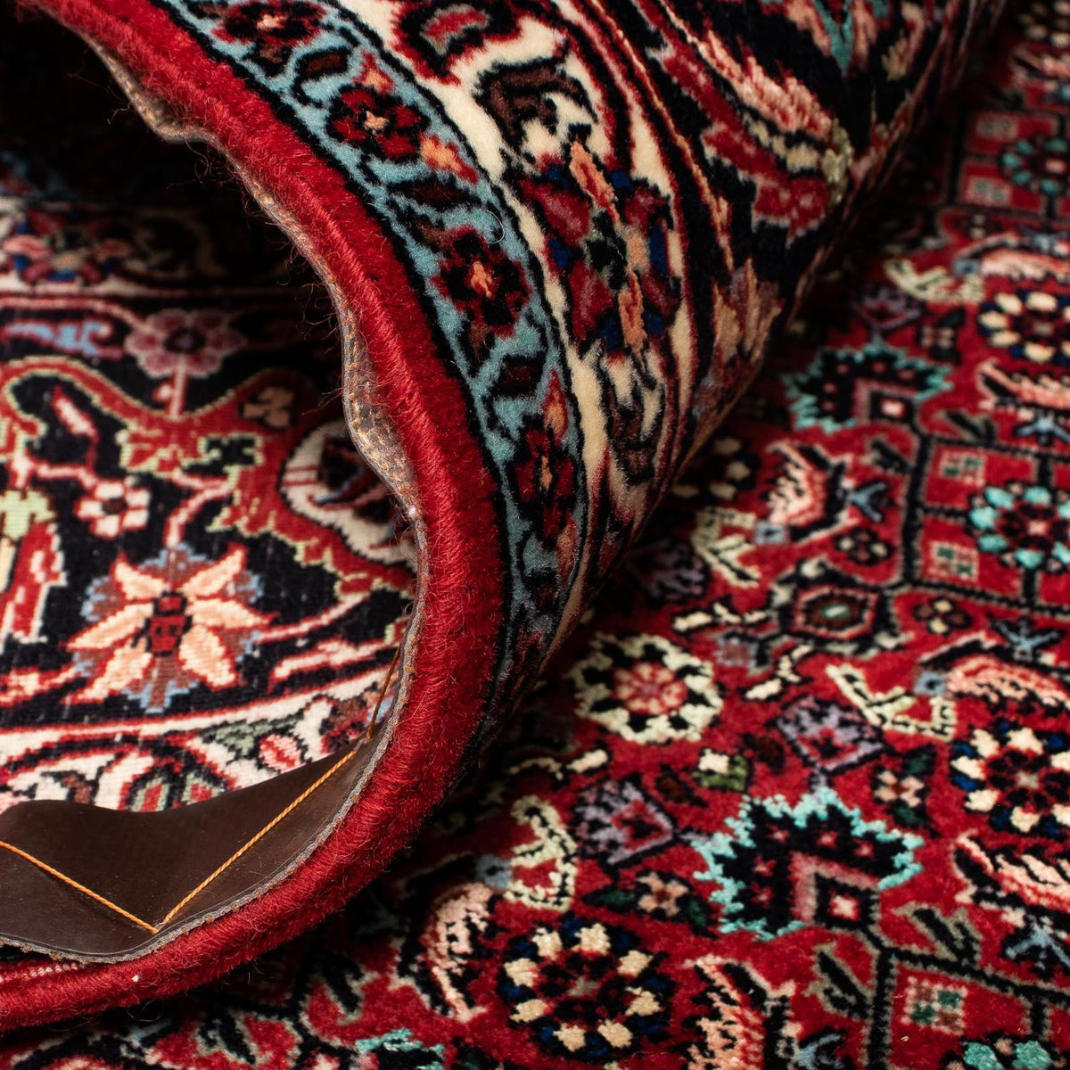 Dywan perski - Bijar - 252 x 206 cm - ciemna czerwień