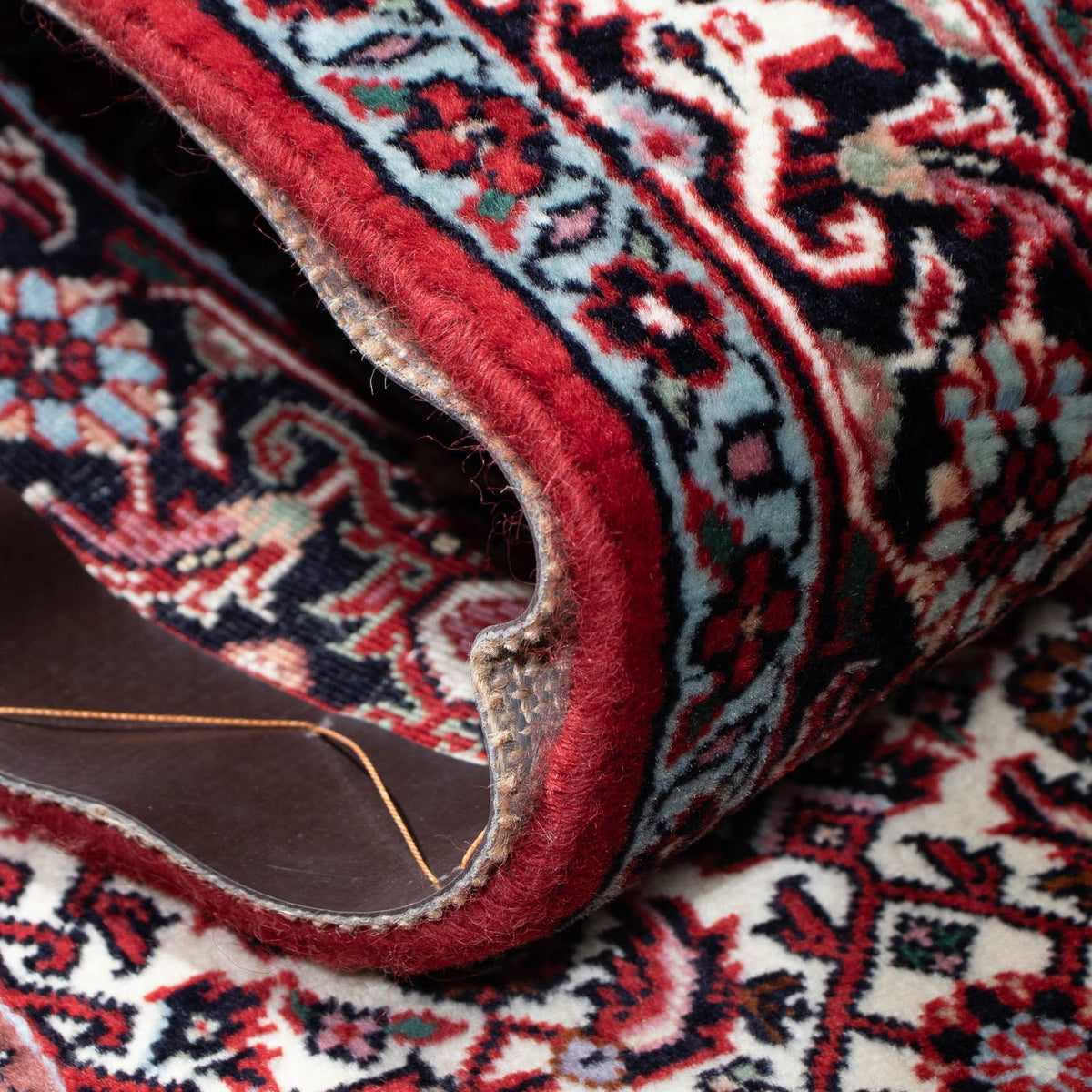 Biegacz Dywan perski - Bijar - 203 x 73 cm - ciemnoniebieski