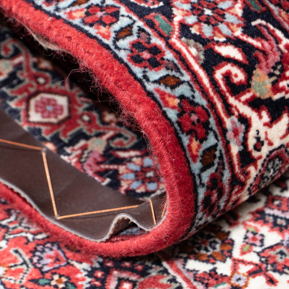 Biegacz Dywan perski - Bijar - 197 x 74 cm - czerwony