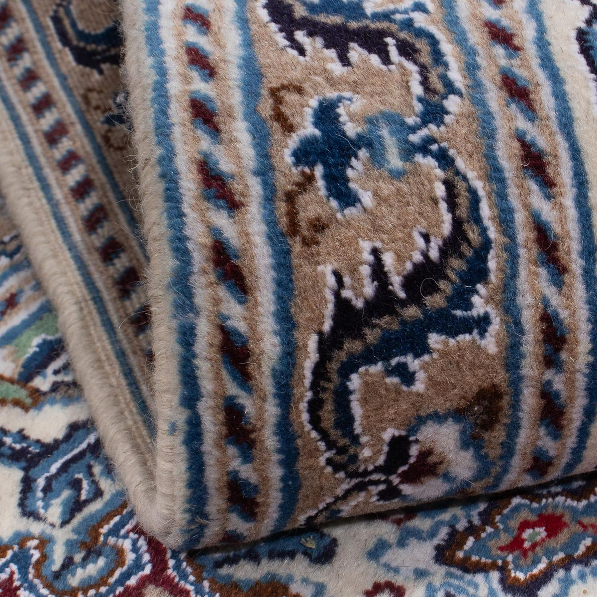 Dywan perski - Nain kwadratowy  - 209 x 194 cm - ciemna czerwień