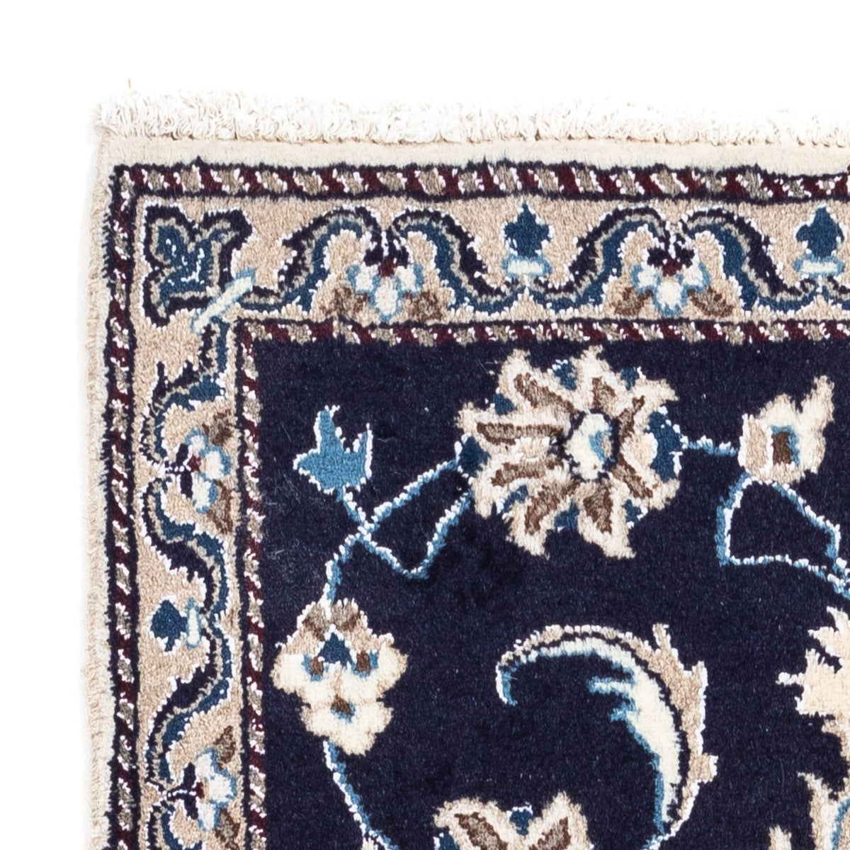 Dywan perski - Nain - 134 x 65 cm - ciemnoniebieski