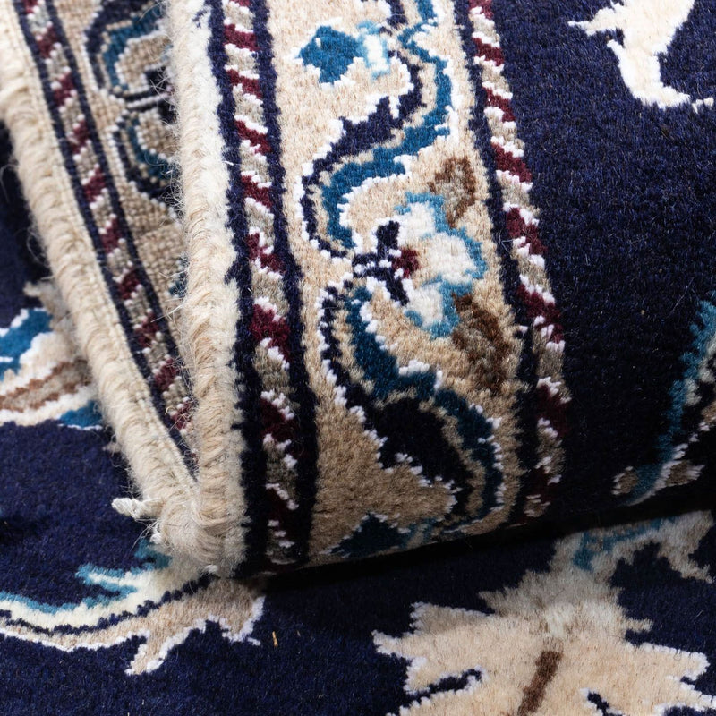 Dywan perski - Nain - 134 x 65 cm - ciemnoniebieski