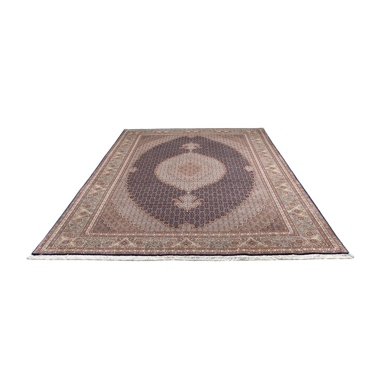 Dywan perski - Tabriz - 290 x 204 cm - ciemnoniebieski