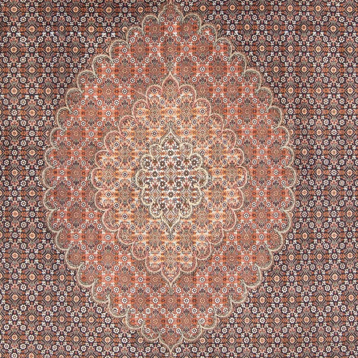 Dywan perski - Tabriz - 305 x 198 cm - ciemnoniebieski