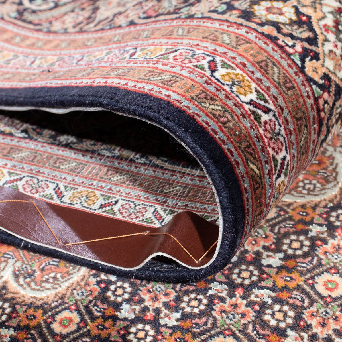 Dywan perski - Tabriz - 305 x 198 cm - ciemnoniebieski