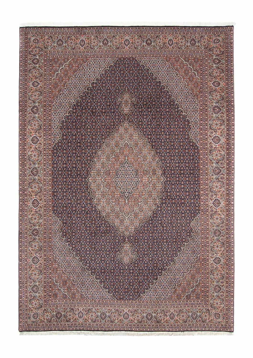 Dywan perski - Tabriz - 296 x 207 cm - ciemnoniebieski