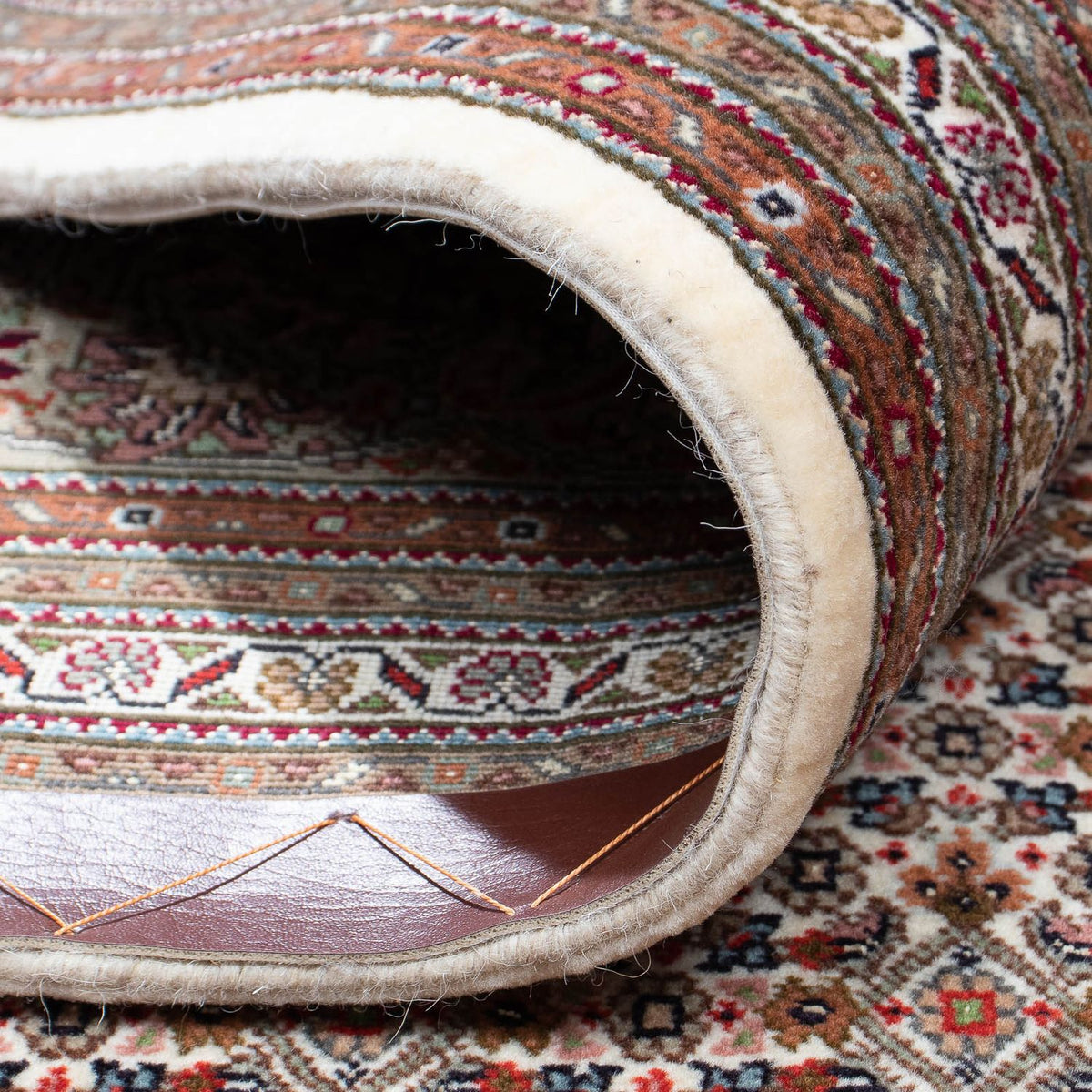 Dywan perski - Tabriz - 295 x 254 cm - ciemnobrązowy