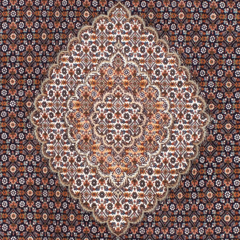 Dywan perski - Tabriz - 210 x 155 cm - ciemnobrązowy