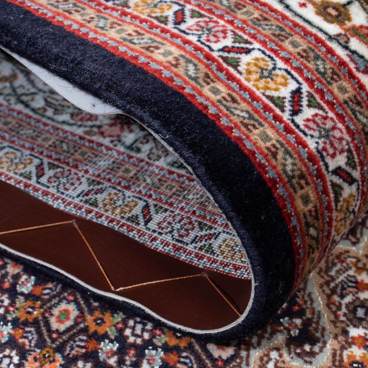 Dywan perski - Tabriz - 210 x 155 cm - ciemnobrązowy