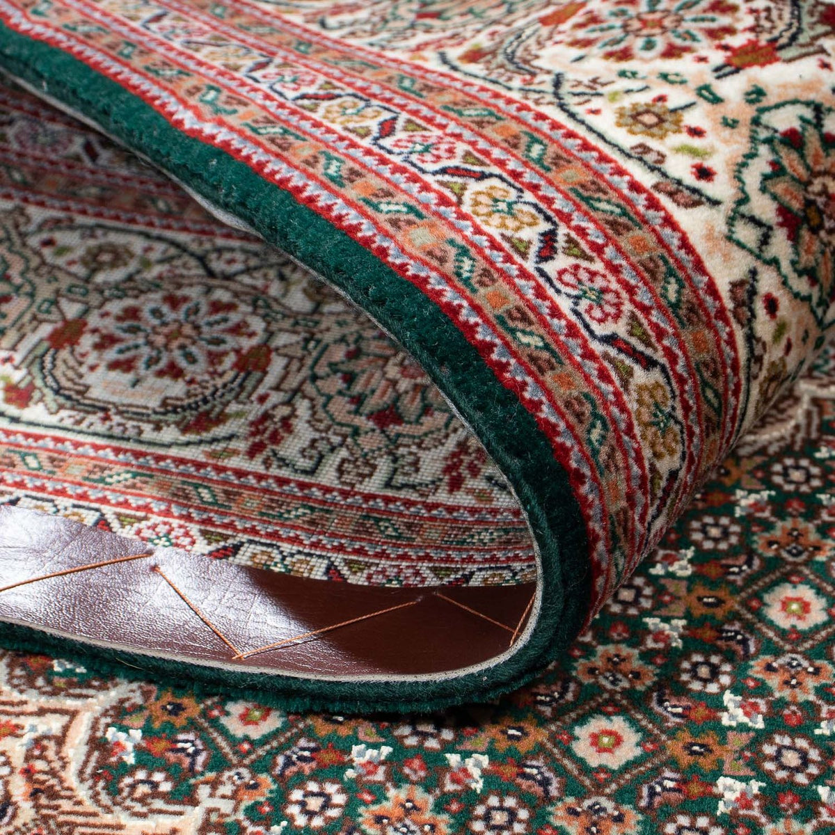 Dywan perski - Tabriz - 198 x 152 cm - zielona