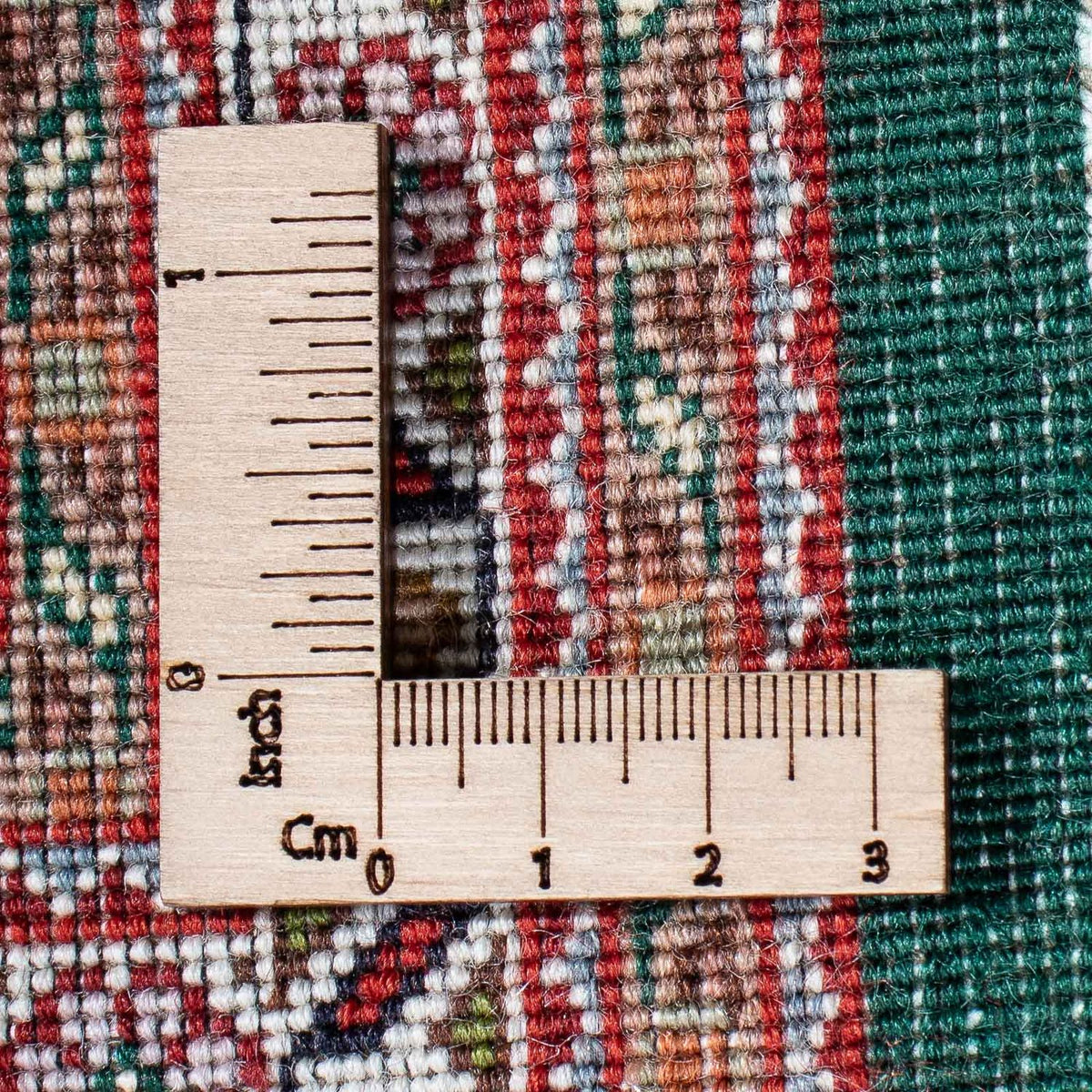 Dywan perski - Tabriz - 198 x 152 cm - zielona