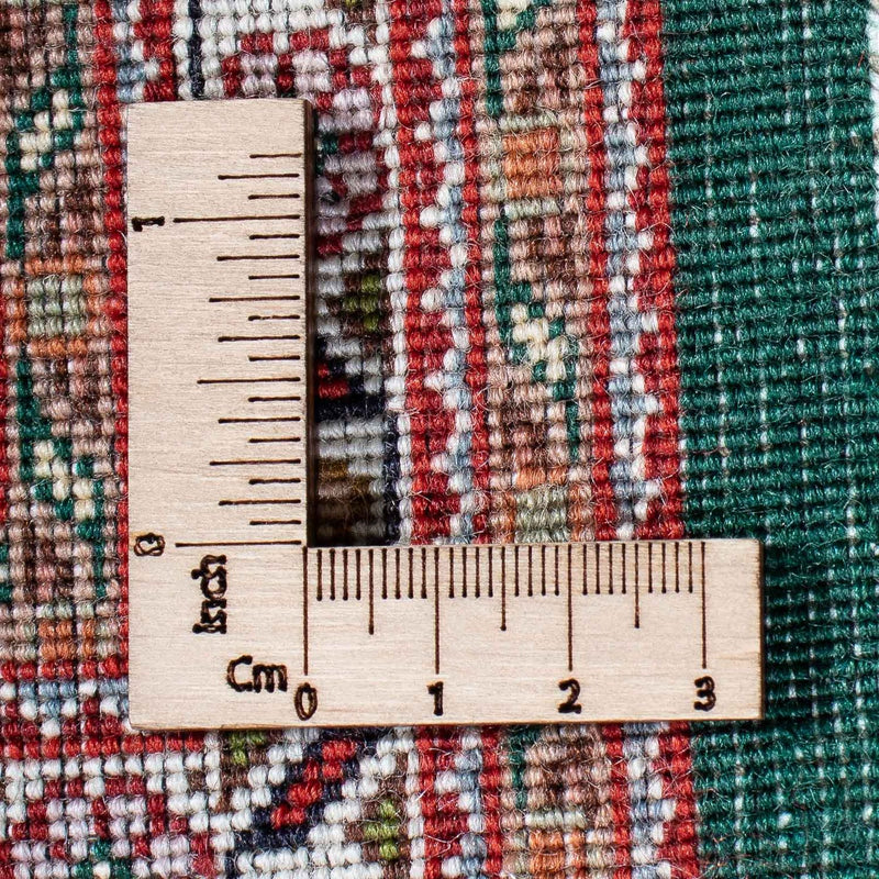 Dywan perski - Tabriz - 198 x 152 cm - zielona