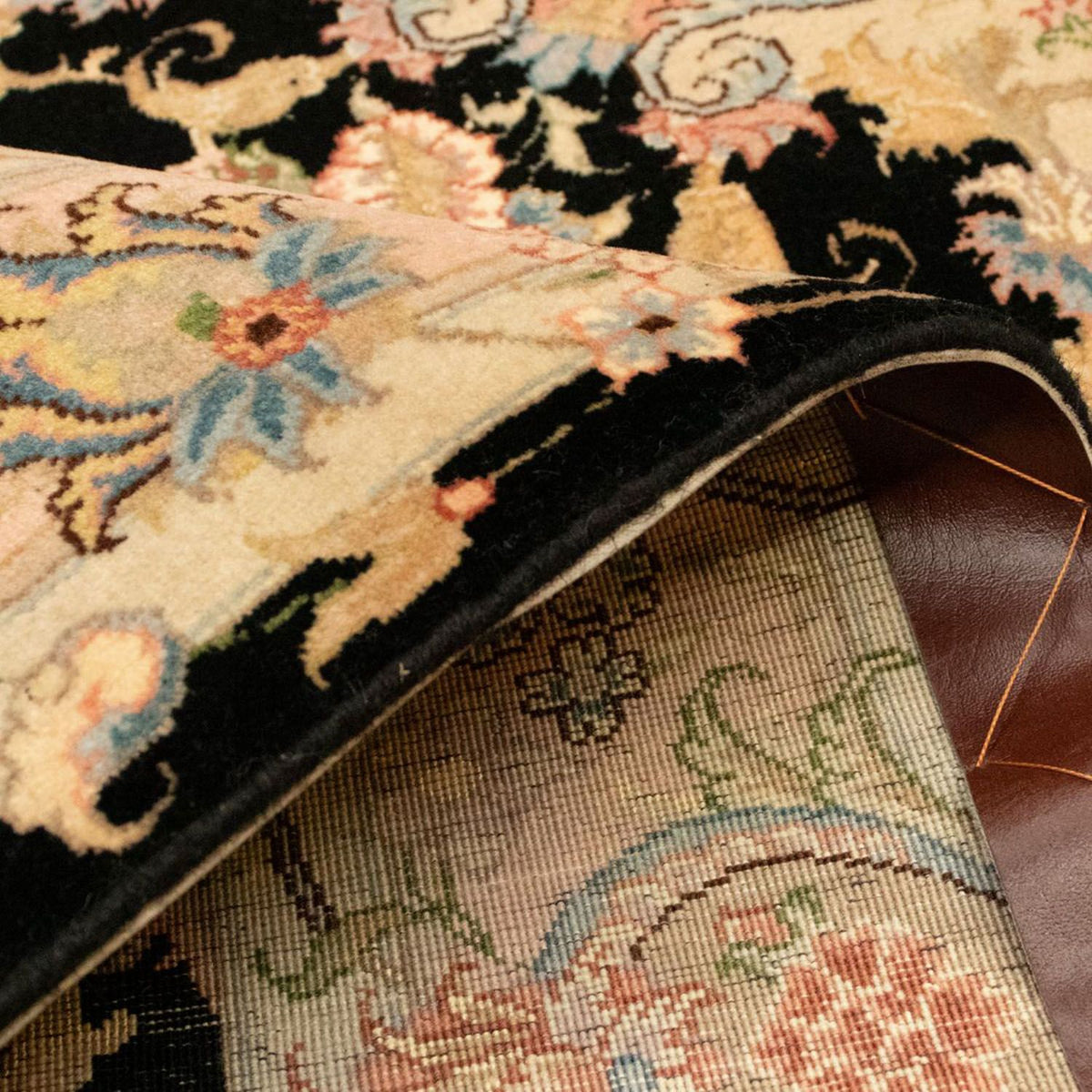 Dywan perski - Tabriz - Królewski - 150 x 100 cm - ciemnoniebieski