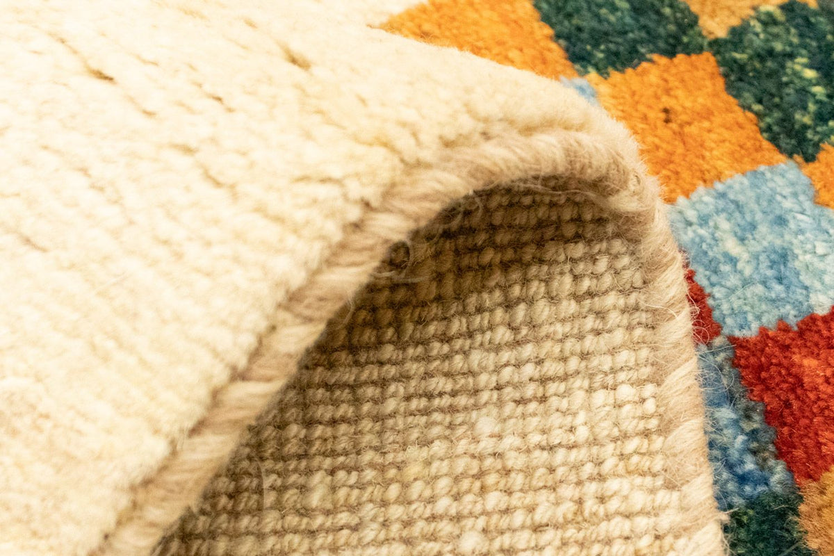 Dywan Gabbeh - perski - 140 x 68 cm - wielokolorowy