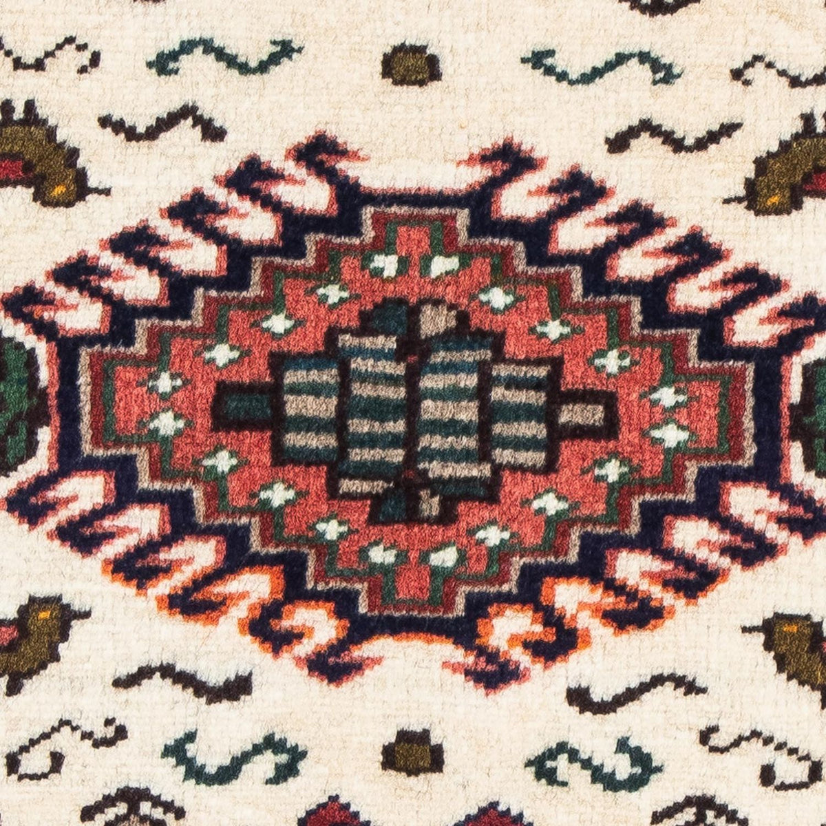 Perski dywan - Nomadyczny - 96 x 63 cm - beżowy