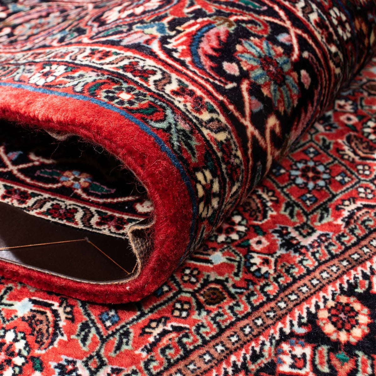 Dywan perski - Bijar - 252 x 172 cm - ciemna czerwień